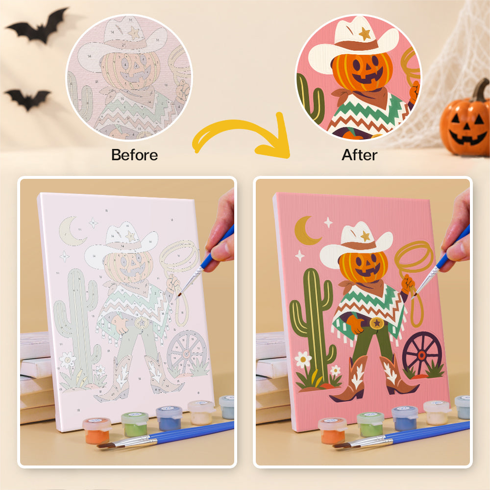 Wild West Skeleton Cowboys mini paint by numbers – image 10