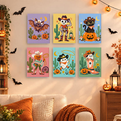 Wild West Skeleton Cowboys mini paint by numbers – image 15