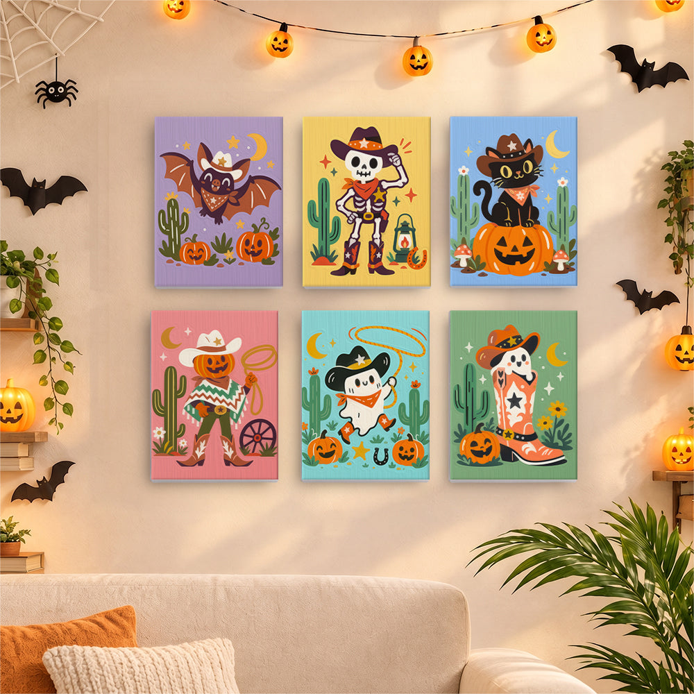 Wild West Skeleton Cowboys mini paint by numbers – image 17