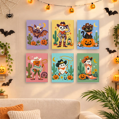 Wild West Skeleton Cowboys mini paint by numbers – image 17