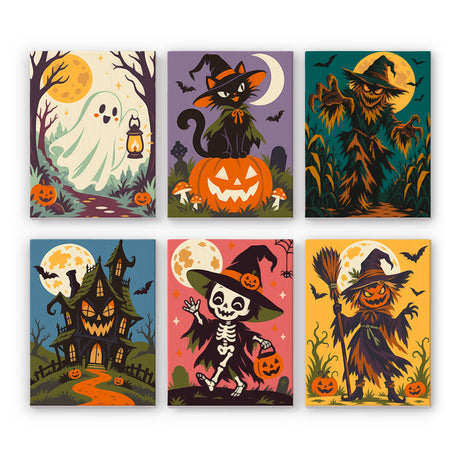 Dramatic Halloween Night mini paint by numbers – image 7