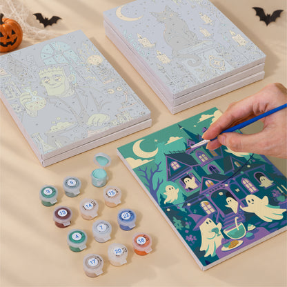 Red Door Trick-or-Treat Night mini paint by numbers – image 4