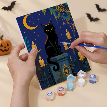 Red Door Trick-or-Treat Night mini paint by numbers – image 5