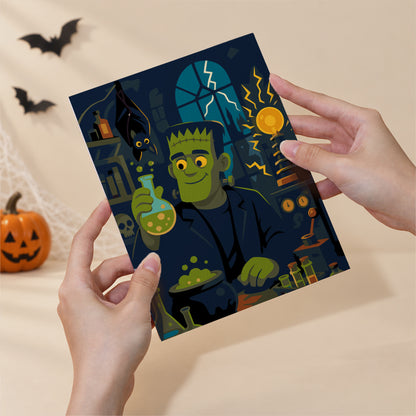 Red Door Trick-or-Treat Night mini paint by numbers – image 6
