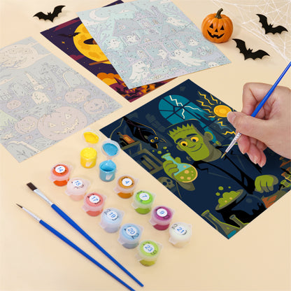 Red Door Trick-or-Treat Night mini paint by numbers – image 12