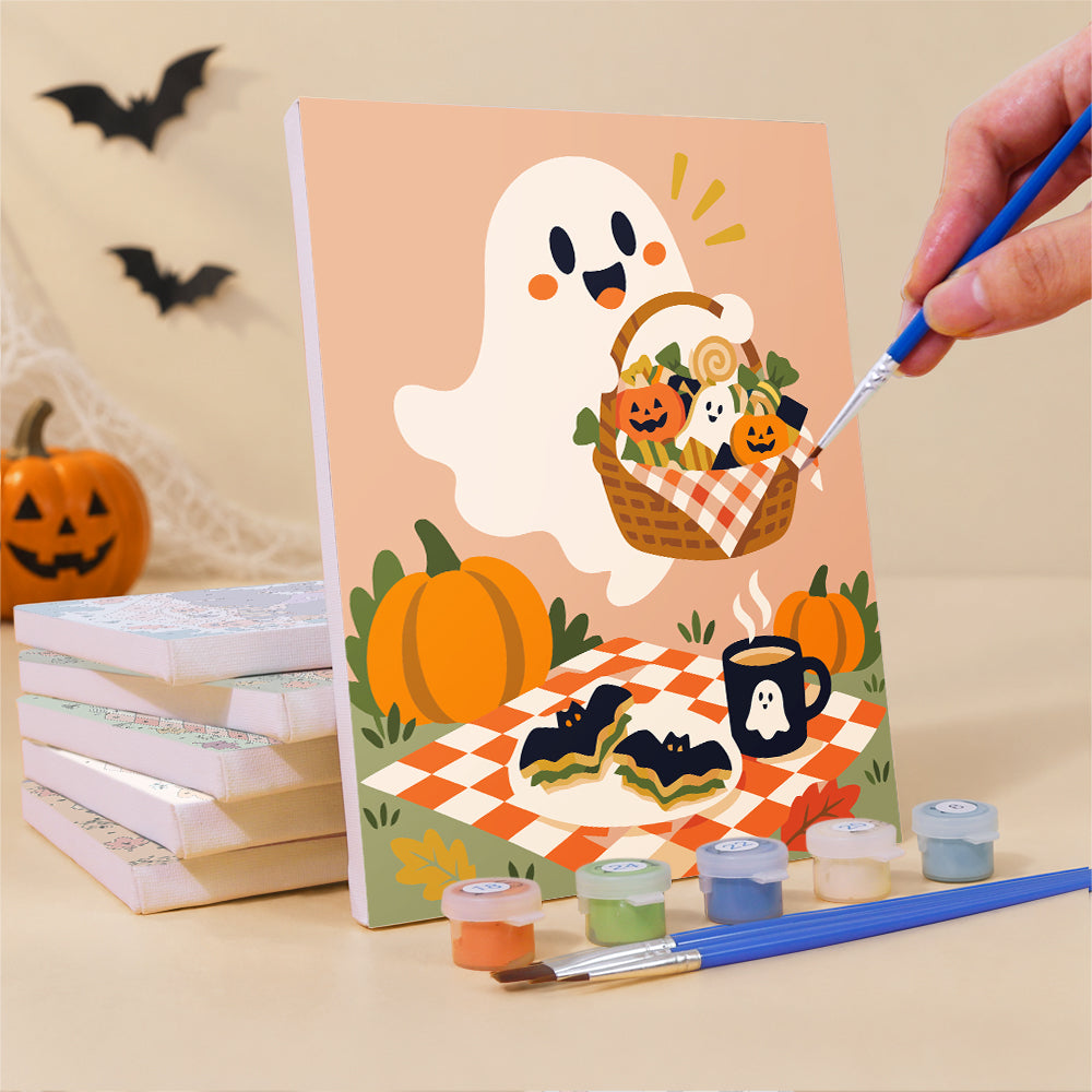 Vampire and Ghost Autumn Picnic mini paint by numbers – image 3