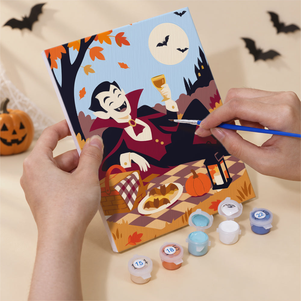 Vampire and Ghost Autumn Picnic mini paint by numbers – image 5