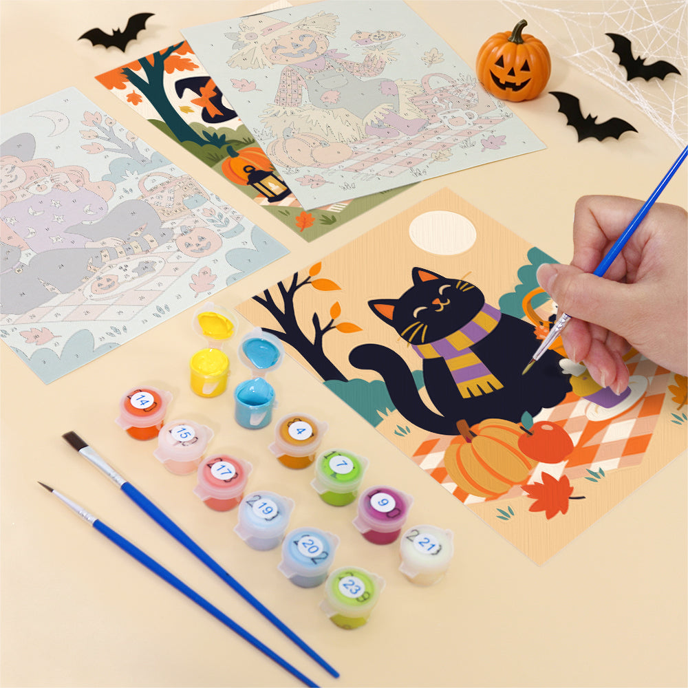 Vampire and Ghost Autumn Picnic mini paint by numbers – image 12