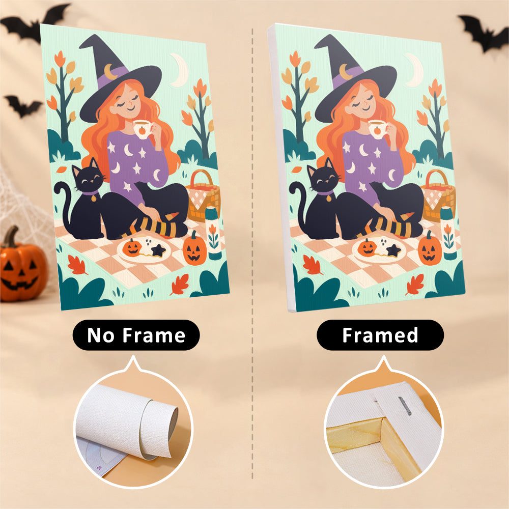 Vampire and Ghost Autumn Picnic mini paint by numbers – image 13