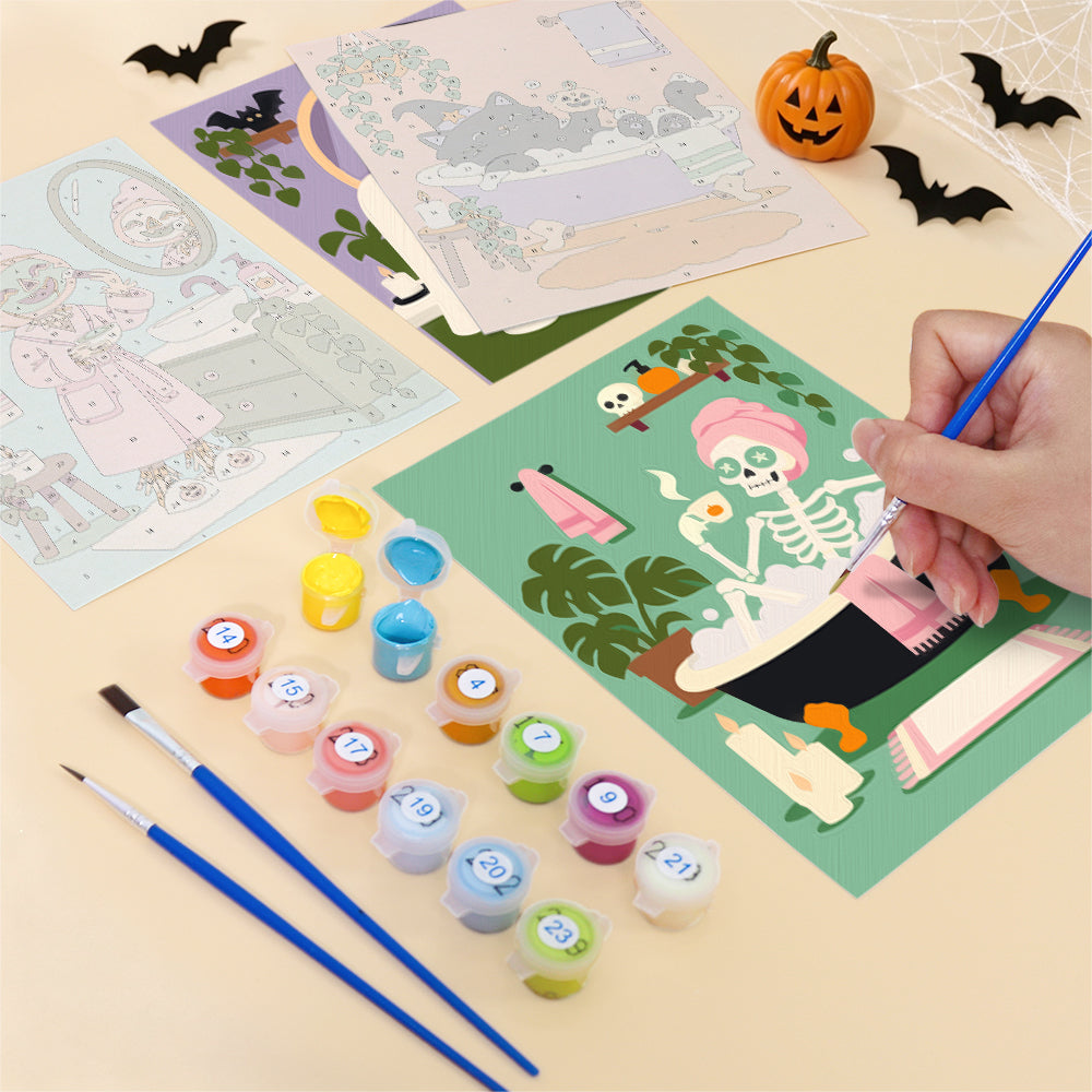 Halloween Spa Day mini paint by numbers – image 12
