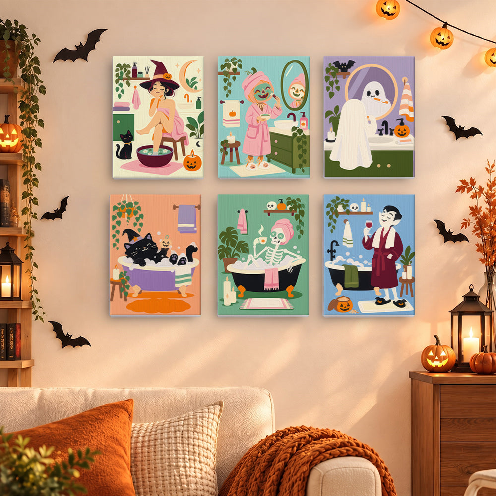Halloween Spa Day mini paint by numbers – image 15