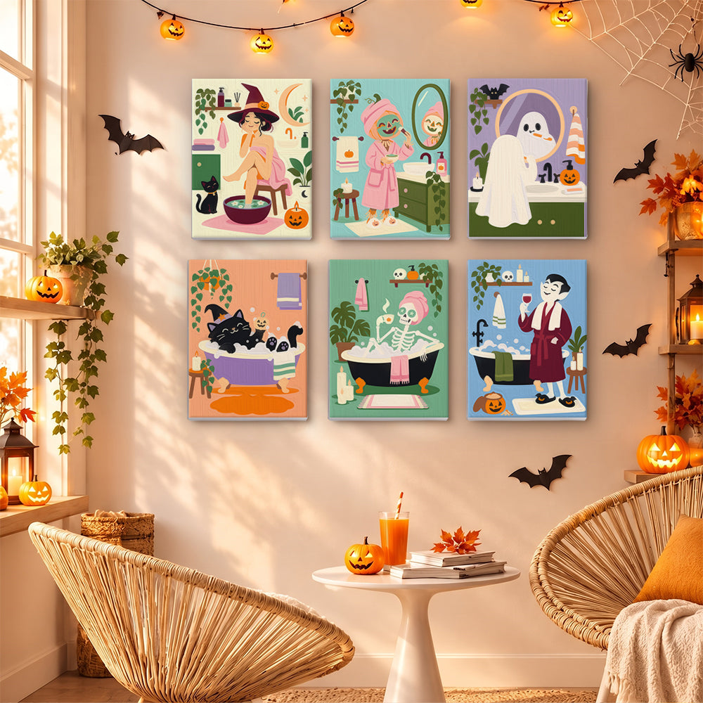 Halloween Spa Day mini paint by numbers – image 16