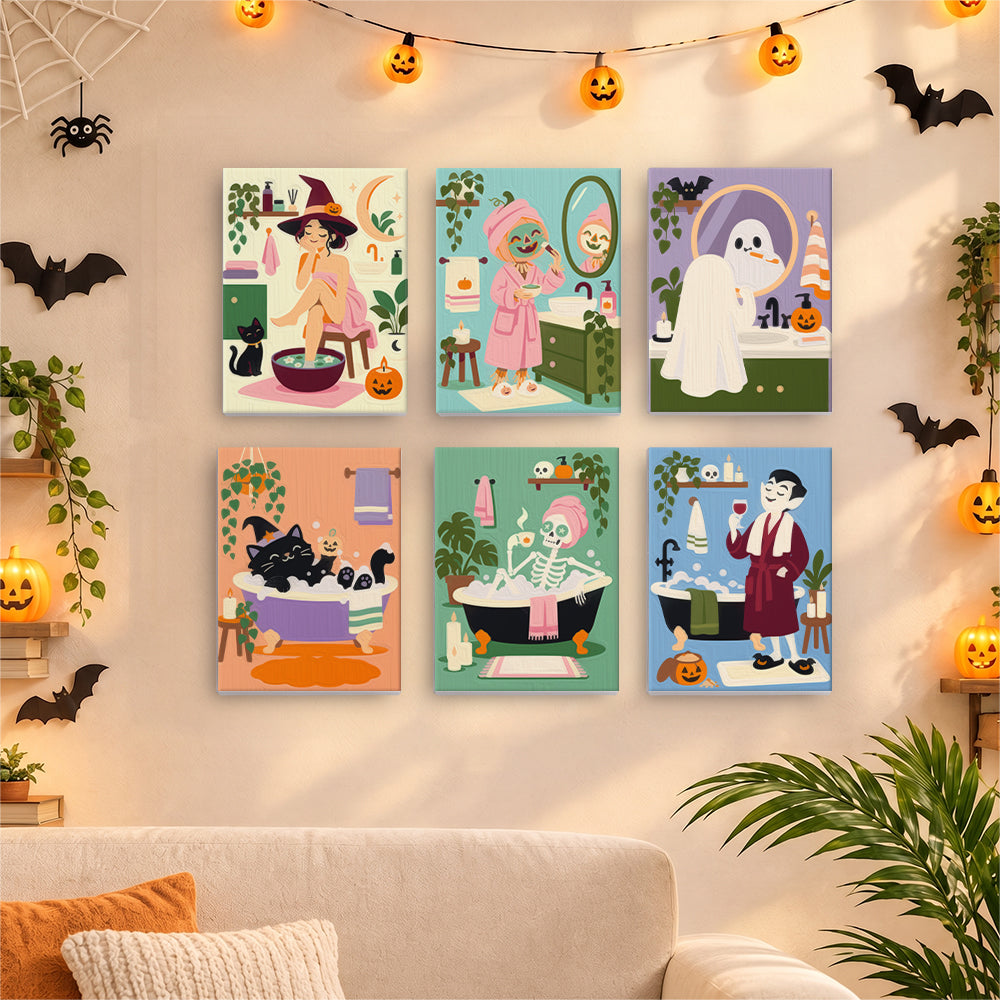 Halloween Spa Day mini paint by numbers – image 17