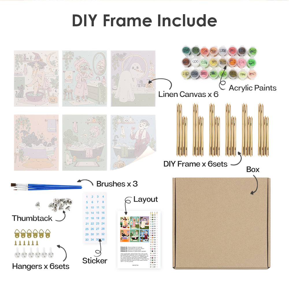 Halloween Spa Day mini paint by numbers – image 18