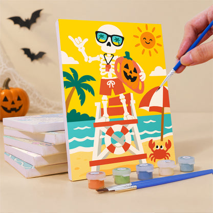 Surfing Vampire Beach Bash mini paint by numbers – image 3
