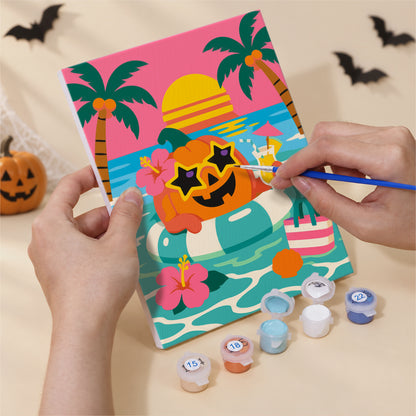 Surfing Vampire Beach Bash mini paint by numbers – image 5