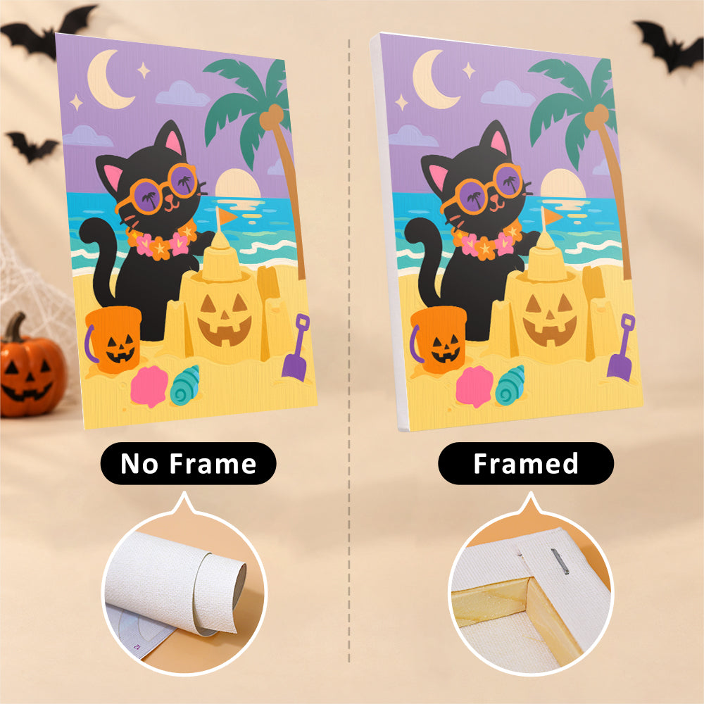 Surfing Vampire Beach Bash mini paint by numbers – image 13