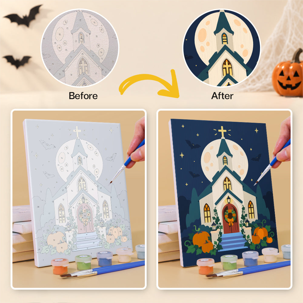 Faith and Halloween mini paint by numbers – image 10