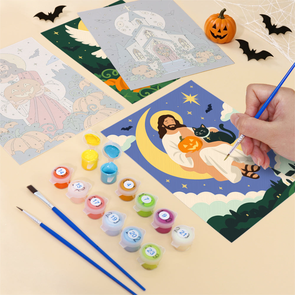 Faith and Halloween mini paint by numbers – image 12