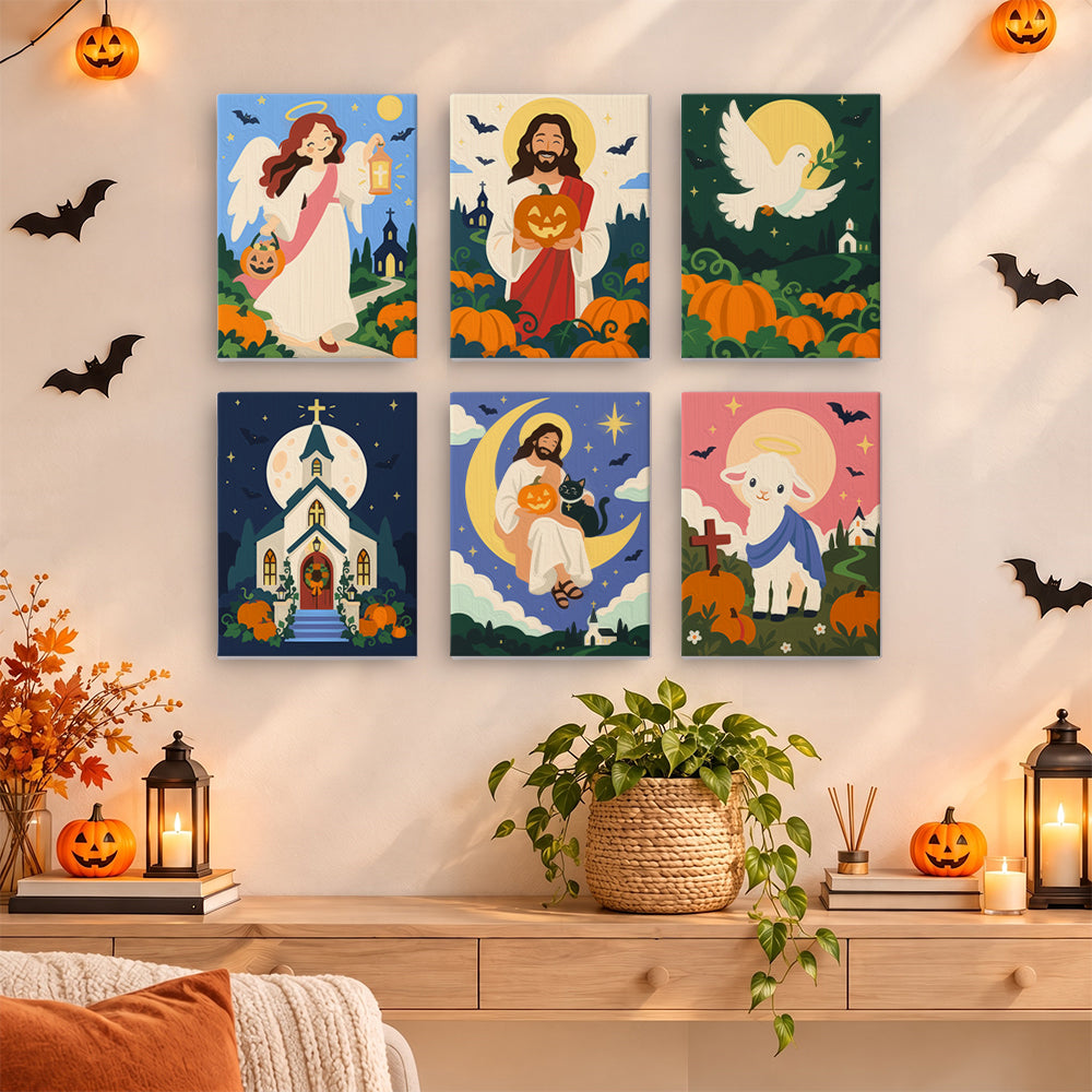 Faith and Halloween mini paint by numbers – image 14