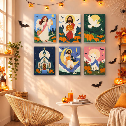Faith and Halloween mini paint by numbers – image 16