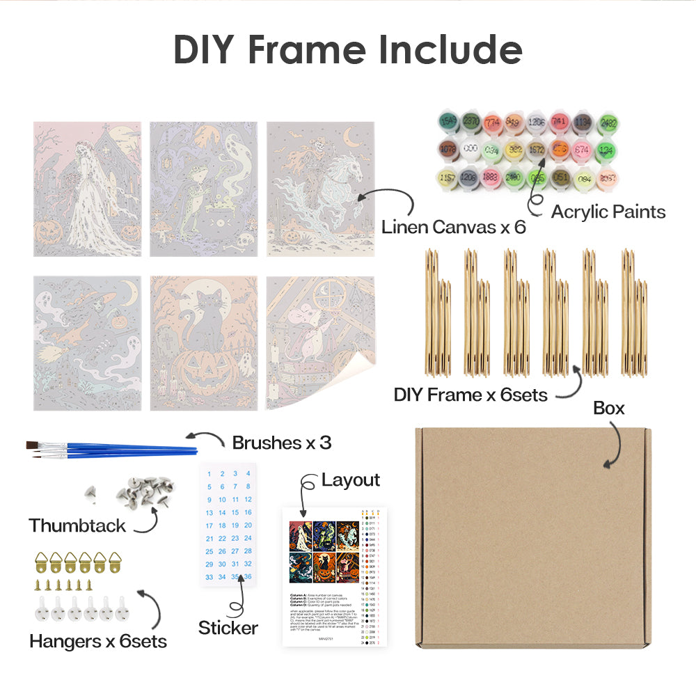 Dark Fantasy Halloween mini paint by numbers – image 18