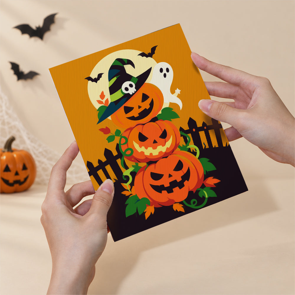 Dramatic Grim Reaper Halloween mini paint by numbers – image 6