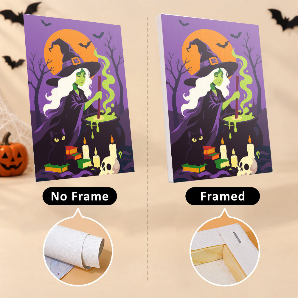 Dramatic Grim Reaper Halloween mini paint by numbers – image 13