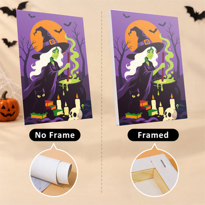 Dramatic Grim Reaper Halloween mini paint by numbers – image 13