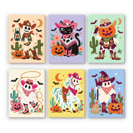 Playful Western Halloween mini paint by numbers – image 7