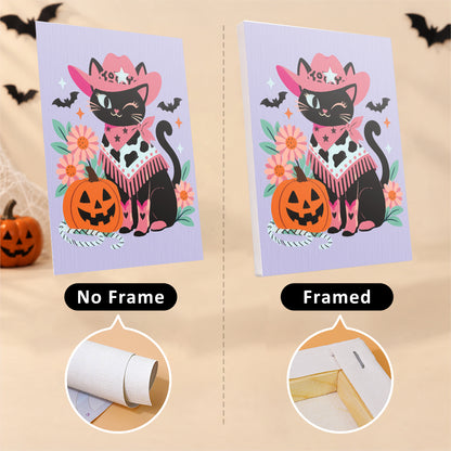Pink Cowgirl Cat and Ghost Horse mini paint by numbers – image 13