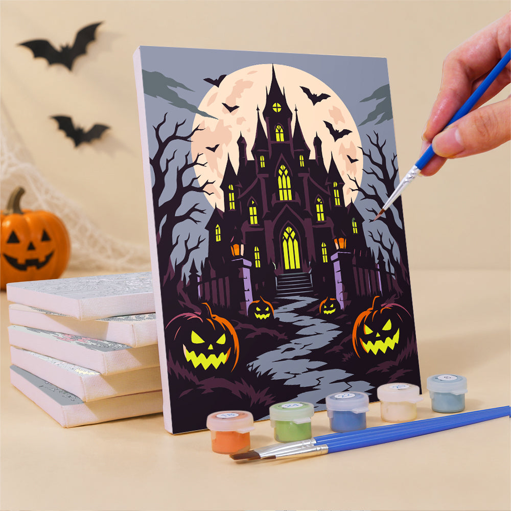 Horror Halloween Night mini paint by numbers – image 3