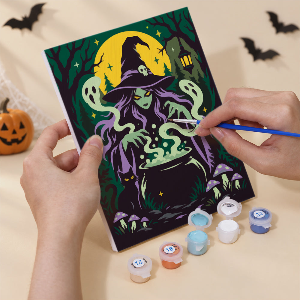 Horror Halloween Night mini paint by numbers – image 5