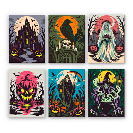 Horror Halloween Night mini paint by numbers – image 7