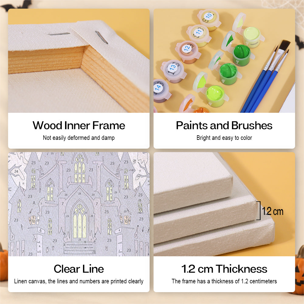 Horror Halloween Night mini paint by numbers – image 9