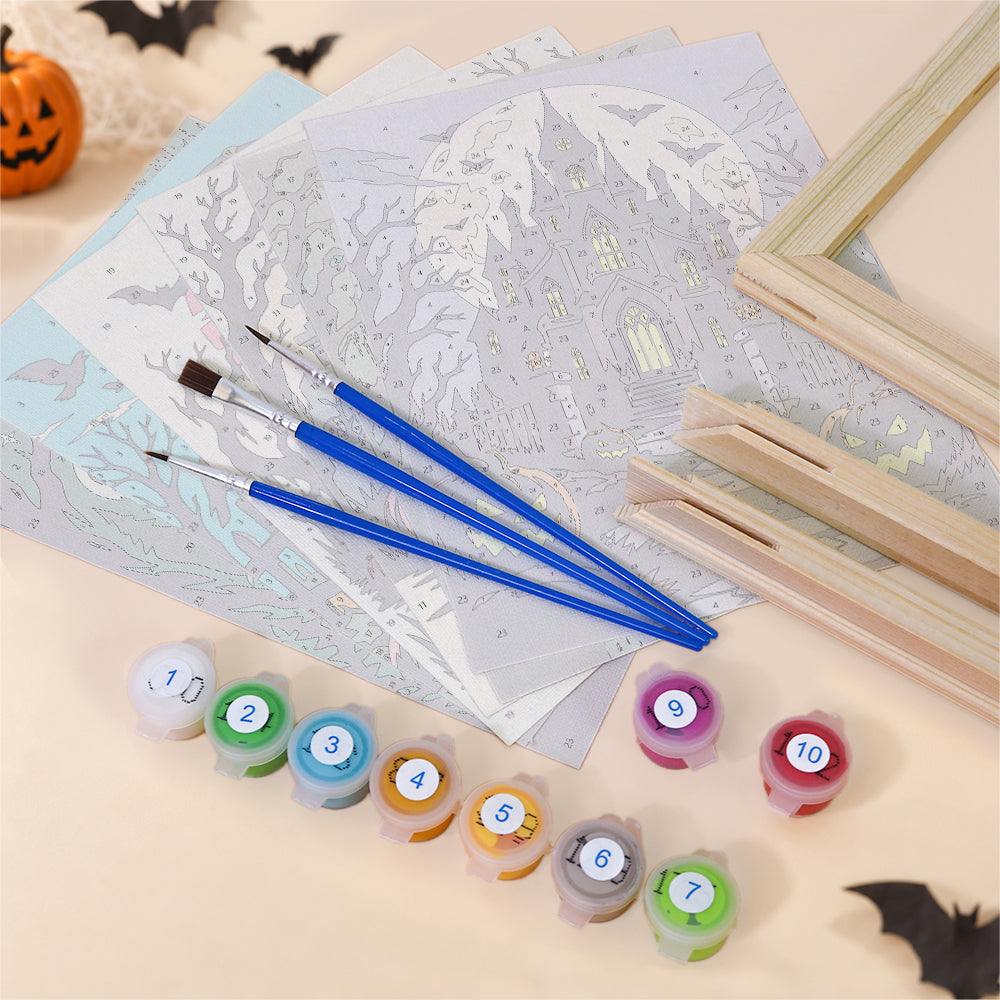 Horror Halloween Night mini paint by numbers – image 11