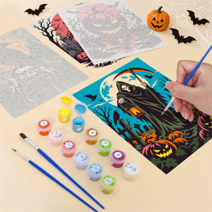 Horror Halloween Night mini paint by numbers – image 12