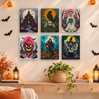 Horror Halloween Night mini paint by numbers – image 14