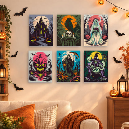 Horror Halloween Night mini paint by numbers – image 15