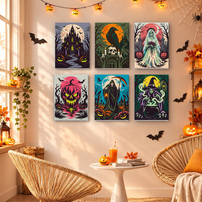 Horror Halloween Night mini paint by numbers – image 16