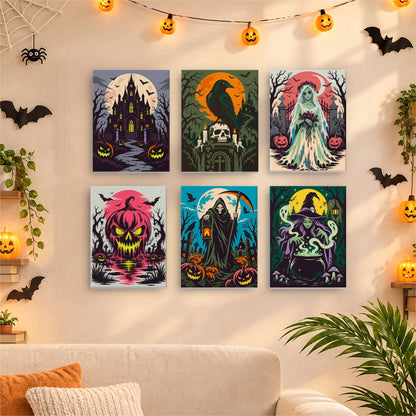 Horror Halloween Night mini paint by numbers – image 17