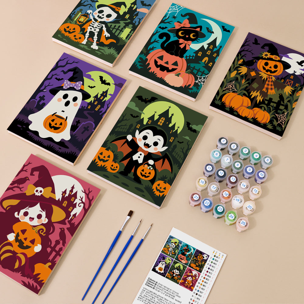 Cute Classic Halloween mini paint by numbers – image 1
