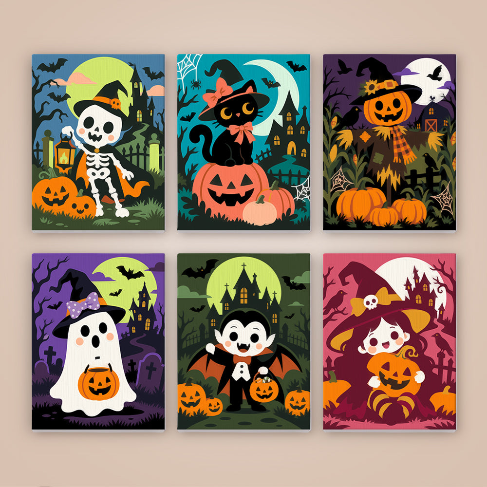 Cute Classic Halloween mini paint by numbers – image 8
