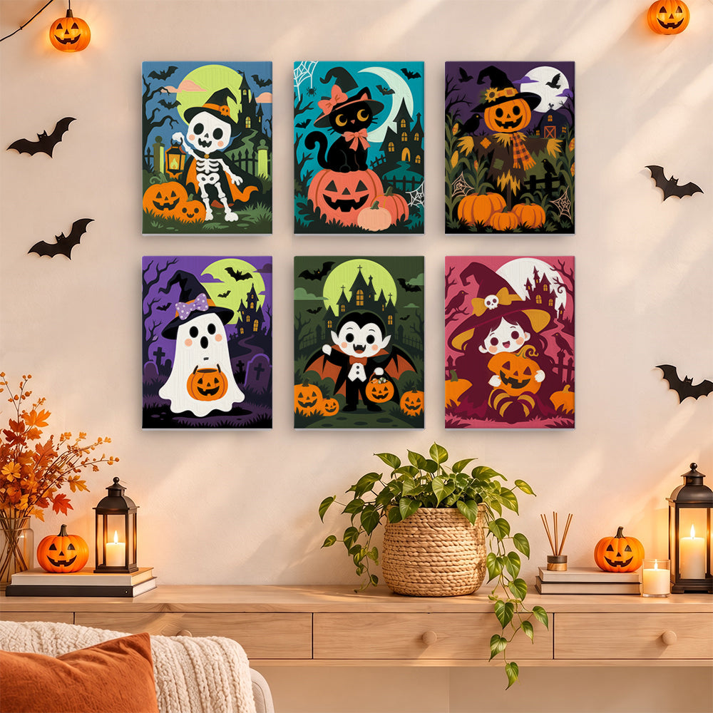 Cute Classic Halloween mini paint by numbers – image 14