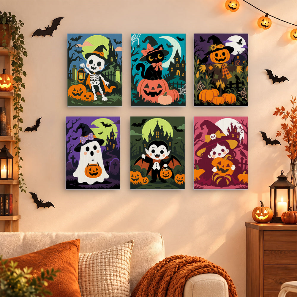 Cute Classic Halloween mini paint by numbers – image 15