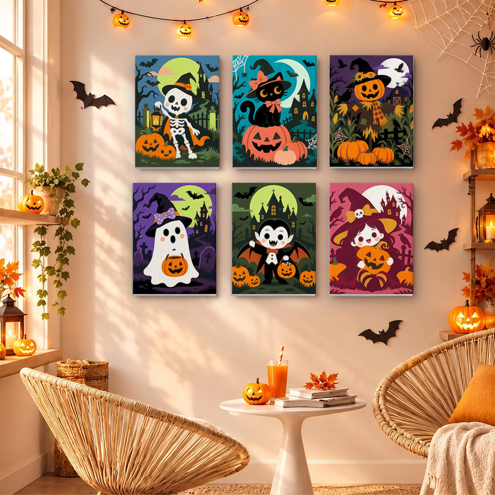 Cute Classic Halloween mini paint by numbers – image 16