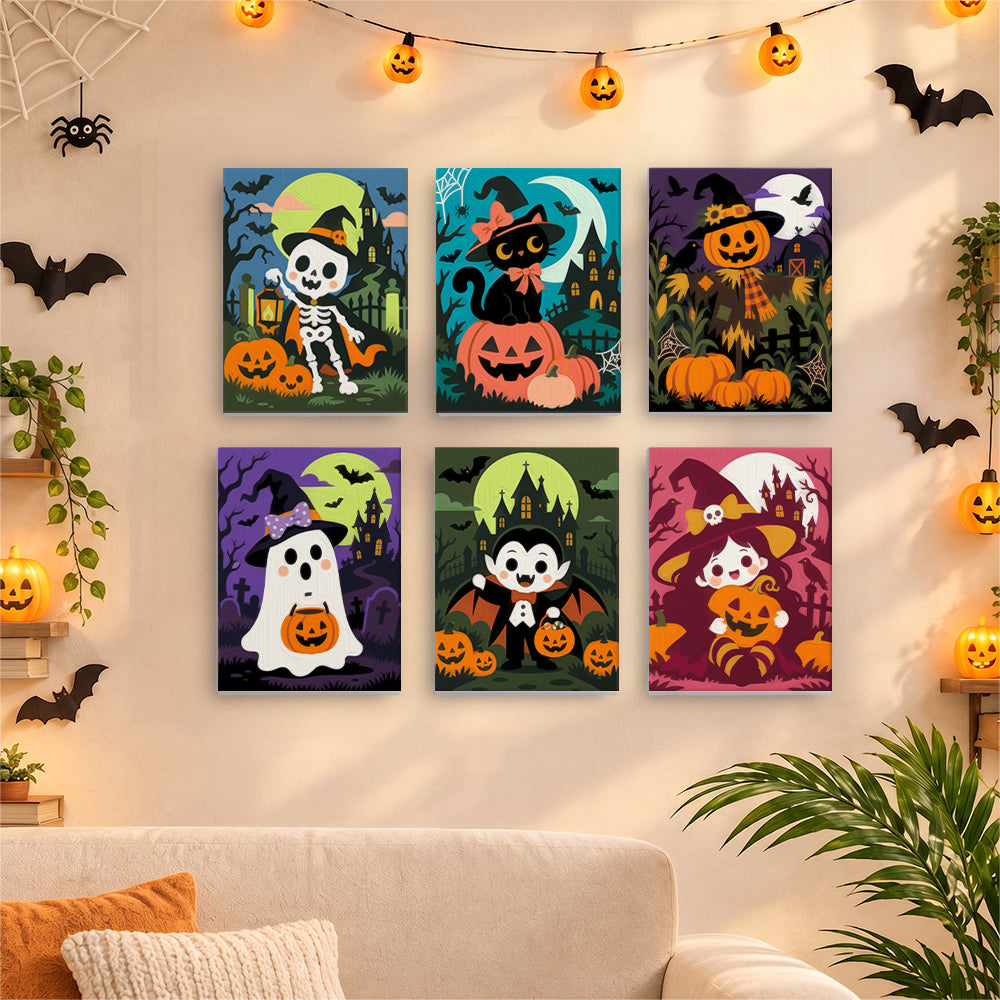 Cute Classic Halloween mini paint by numbers – image 17