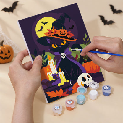 Skeleton Hand and Rose Moon mini paint by numbers – image 5