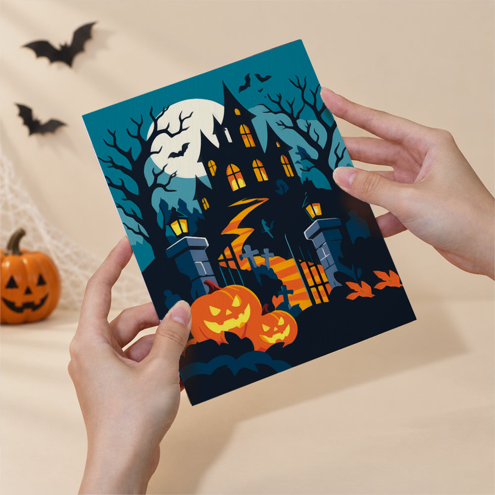 Skeleton Hand and Rose Moon mini paint by numbers – image 6