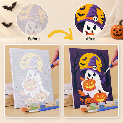 Skeleton Hand and Rose Moon mini paint by numbers – image 10